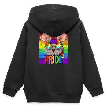 Pride LGBTQ Christopher Street Day Kostüm Pride - Kinder Premium Organic Zip Hoodie - Schwarz - Hinten - AI Model Kid Male (0cm)