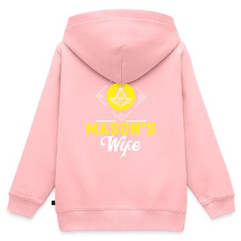 Verschwörungstheorien Verschwörungstheoretiker - Kinder Premium Organic Zip Hoodie - Rosa - Hinten - AI Model Kid Female (0cm)