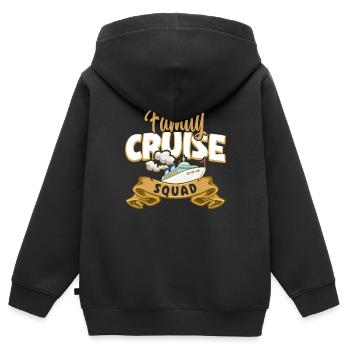 Kreuzfahrt Kreuzfahrtreisende Familie - Kinder Premium Organic Zip Hoodie - Schwarz - Hinten - AI Model Kid Male (0cm)