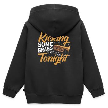 Euphonium Euphoniumspieler Blechbläser Euphonist - Kinder Premium Organic Zip Hoodie - Schwarz - Hinten - AI Model Kid Male (0cm)