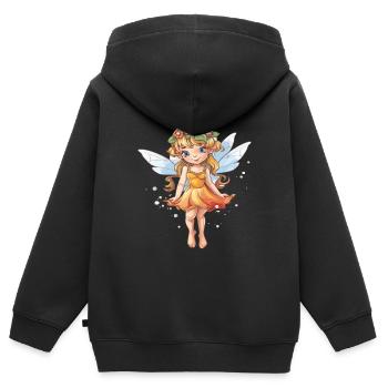 Little Fairy Fairy Fairy Magic - Kids Premium Organic Zip-up Hoodie - black - Back - AI Model Kid Male (0cm)