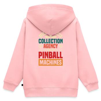 Flipper Retro Pinball Flipperautomat Bumper - Kinder Premium Organic Zip Hoodie - Rosa - Hinten - AI Model Kid Female (0cm)