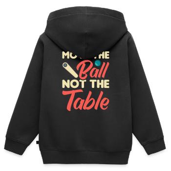 Flipper Retro Pinball Flipperautomat Bumper - Kinder Premium Organic Zip Hoodie - Schwarz - Hinten - AI Model Kid Male (0cm)
