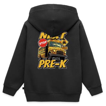 Prochain arrêt Vor-k - Sweat Premium à capuche zippé enfant bio - noir - Dos - AI Model Kid Male (0cm)