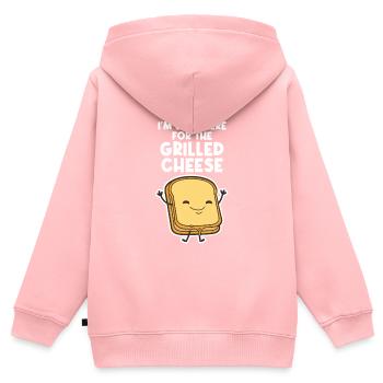 Lustige Sandwich-Liebhaber Essen Sandwiches - Kinder Premium Organic Zip Hoodie - Rosa - Hinten - AI Model Kid Female (0cm)