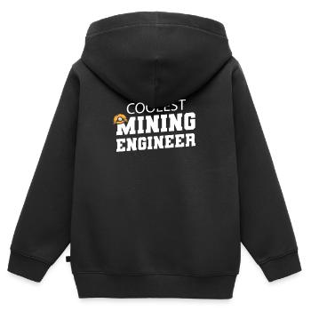 Engineer Mining Engineer - Kids Premium Organic Zip-up Hoodie - black - Back - AI Model Kid Male (0cm)