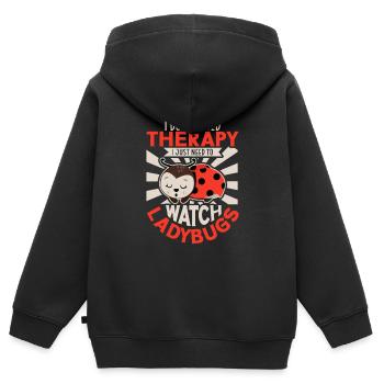 Ladybug Ladybug Entomology Insects - Kids Premium Organic Zip-up Hoodie - black - Back - AI Model Kid Male (0cm)