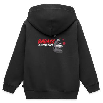 Microbiologist Microbiology Lab Staph Biology - Kids Premium Organic Zip-up Hoodie - black - Back - AI Model Kid Male (0cm)