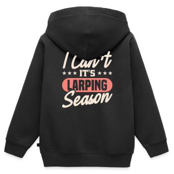 LARP Live-Action-Rollenspiel - Kinder Premium Organic Zip Hoodie - Schwarz - Hinten - AI Model Kid Male (0cm)
