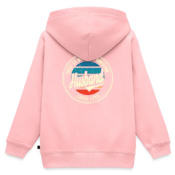 Bester Ehemann der Welt Retro Geschenk - Kinder Premium Organic Zip Hoodie - Rosa - Hinten - AI Model Kid Female (0cm)
