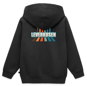 Leverkusenerin Leverkusener Leverkusen - Kinder Premium Organic Zip Hoodie - Schwarz - Hinten - AI Model Kid Male (0cm)