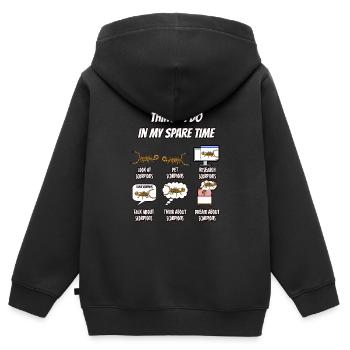 Scorpion - Sweat Premium à capuche zippé enfant bio - noir - Dos - AI Model Kid Male (0cm)