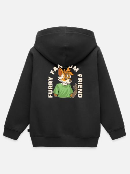 Furry Fandom Fursuits Fun - Kinder Premium Organic Zip Hoodie - Schwarz