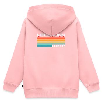Heilbronnerin Heilbronner Heilbronn - Kinder Premium Organic Zip Hoodie - Rosa - Hinten - AI Model Kid Female (0cm)
