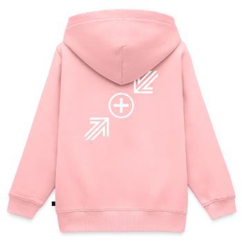 arrow - Kids Premium Organic Zip-up Hoodie - rose - Back - AI Model Kid Female (0cm)