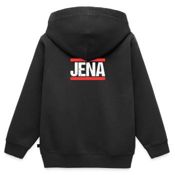 Jenaerin Jenaer Jena - Sweat Premium à capuche zippé enfant bio - noir - Dos - AI Model Kid Male (0cm)