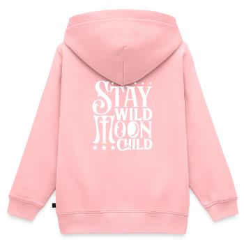 Hexe Okkult Gothic Dunkel Satanisch Unheilige - Kinder Premium Organic Zip Hoodie - Rosa - Hinten - AI Model Kid Female (0cm)