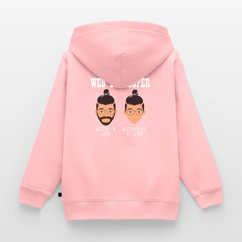 Web Developer Web Developer Funny Kids Premium Organic Zip-up Hoodie