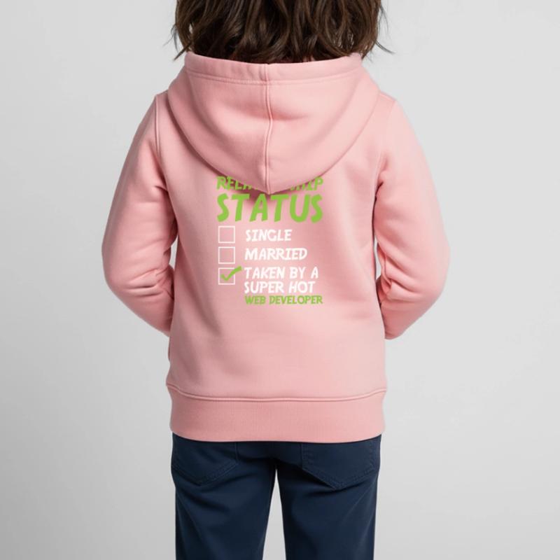 Web Developer Web Developer Funny Kids Premium Organic Zip-up Hoodie