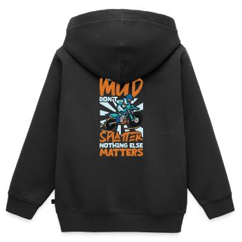 Dirt Bike Dirt Bike Riding Motocross Dirt Biking - Kinder Premium Organic Zip Hoodie - Schwarz - Hinten - AI Model Kid Male (0cm)