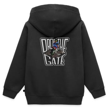 Dirt Bike Dirt Bike Riding Motocross Dirt Biking - Kinder Premium Organic Zip Hoodie - Schwarz - Hinten - AI Model Kid Male (0cm)