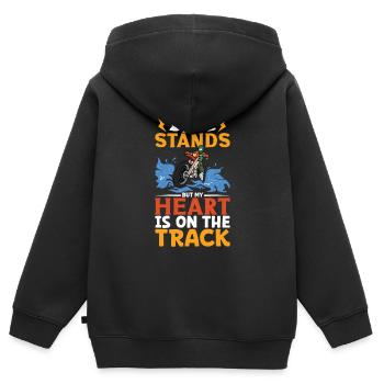 Dirt Bike Dirt Bike Riding Motocross Dirt Biking - Kinder Premium Organic Zip Hoodie - Schwarz - Hinten - AI Model Kid Male (0cm)