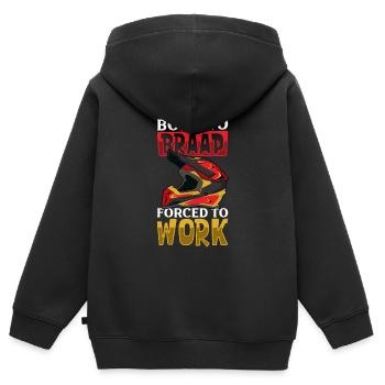 Dirt Bike Dirt Bike Riding Motocross Dirt Biking - Kinder Premium Organic Zip Hoodie - Schwarz - Hinten - AI Model Kid Male (0cm)