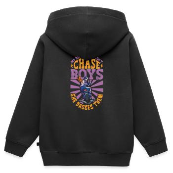 Dirt Bike Dirt Bike Riding Motocross Dirt Biking - Kinder Premium Organic Zip Hoodie - Schwarz - Hinten - AI Model Kid Male (0cm)