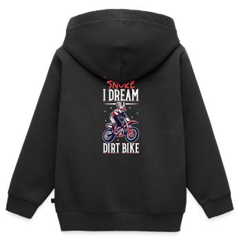 Dirt Bike Dirt Bike Riding Motocross Dirt Biking - Kinder Premium Organic Zip Hoodie - Schwarz - Hinten - AI Model Kid Male (0cm)