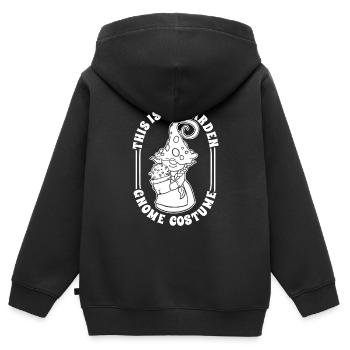 Cueilleurs de champignons Champignons Nain de champignons - Sweat Premium à capuche zippé enfant bio - noir - Dos - AI Model Kid Male (0cm)