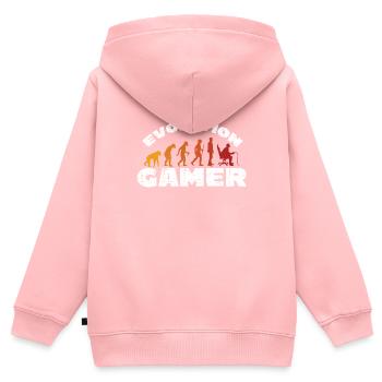 Evolution Gamer - Sweat Premium à capuche zippé enfant bio - rose - Dos - AI Model Kid Female (0cm)