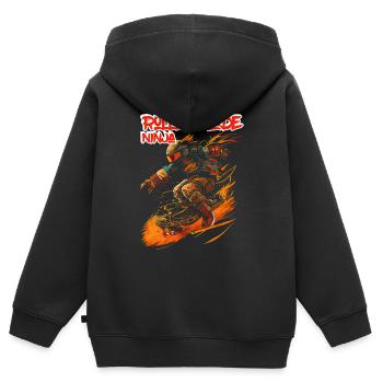 Rollerblade Ninja 5 - Sweat Premium à capuche zippé enfant bio - noir - Dos - AI Model Kid Male (0cm)