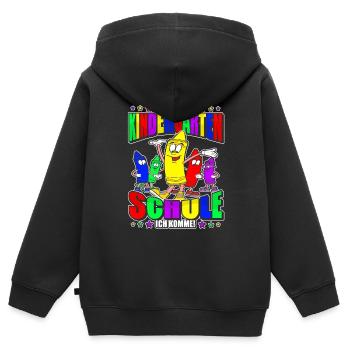 Mach's Gut Kindergarten - Grundschüler und - Kinder Premium Organic Zip Hoodie - Schwarz - Hinten - AI Model Kid Male (0cm)