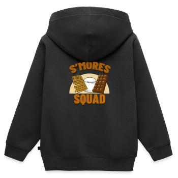 Chocolat - Sweat Premium à capuche zippé enfant bio - noir - Dos - AI Model Kid Male (0cm)