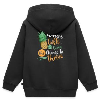Tag Des Embryotransfers Ivf In-vitro-fertilisation - Kinder Premium Organic Zip Hoodie - Schwarz - Hinten - AI Model Kid Male (0cm)