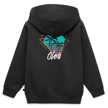 Ohio - Sweat Premium à capuche zippé enfant bio - noir - Dos - AI Model Kid Male (0cm)