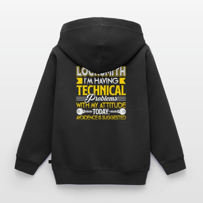 Locksmith Locksmith I'm Having Technical Problem Kids Premium Organic Zip-up Hoodie