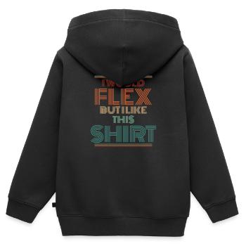 Schwarzer Humor - Kinder Premium Organic Zip Hoodie - Schwarz - Hinten - AI Model Kid Male (0cm)