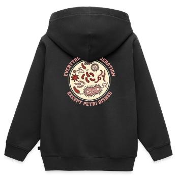Biologiste biologiste Witzig - Sweat Premium à capuche zippé enfant bio - noir - Dos - AI Model Kid Male (0cm)
