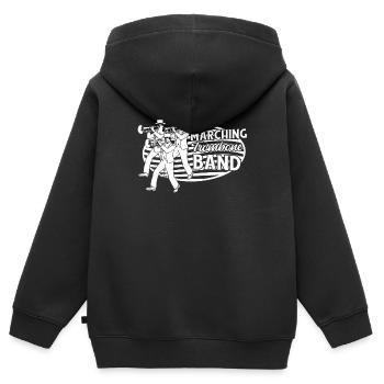 marching band, trombone, brass band, trombone - Kids Premium Organic Zip-up Hoodie - black - Back - AI Model Kid Male (0cm)