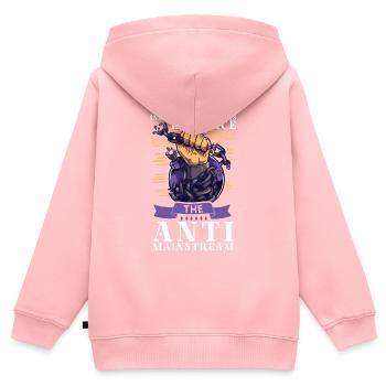 Conspiracy Theories Conspiracy Theorist Freemason - Kinder Premium Organic Zip Hoodie - Rosa - Hinten - AI Model Kid Female (0cm)