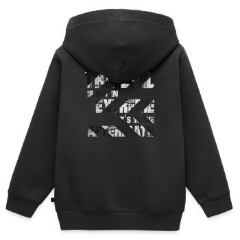 Le mal n’est pas dans les extrêmes, il est dans l’après-temps - Sweat Premium à capuche zippé enfant bio - noir - Dos - AI Model Kid Male (0cm)