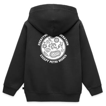 Biologie Biologe - Kinder Premium Organic Zip Hoodie - Schwarz - Hinten - AI Model Kid Male (0cm)