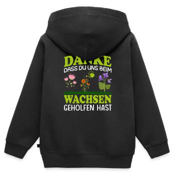 Erzieher Abschiedsgeschenk Kindergarten - Kinder Premium Organic Zip Hoodie - Schwarz - Hinten - AI Model Kid Male (0cm)