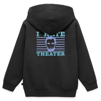 Abraham Lincoln Theater Theatre US History - Kids Premium Organic Zip-up Hoodie - black - Back - AI Model Kid Male (0cm)