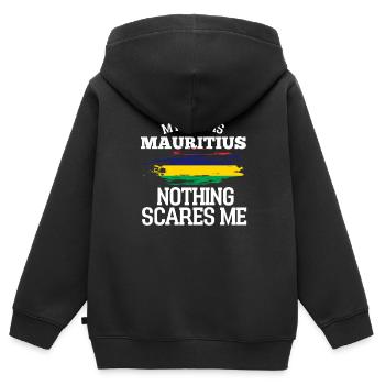 Maurice - Sweat Premium à capuche zippé enfant bio - noir - Dos - AI Model Kid Male (0cm)