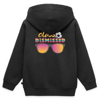 Journée d’été de l’école Bonne dernière classe rejetée - Sweat Premium à capuche zippé enfant bio - noir - Dos - AI Model Kid Male (0cm)
