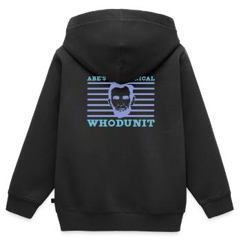 Abraham Lincoln Theater Theatre US History - Kids Premium Organic Zip-up Hoodie - black - Back - AI Model Kid Male (0cm)