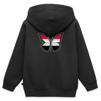 Sudan - Kids Premium Organic Zip-up Hoodie - black - Back - AI Model Kid Male (0cm)
