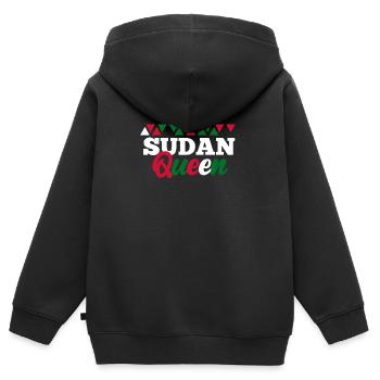 Sudan - Kids Premium Organic Zip-up Hoodie - black - Back - AI Model Kid Male (0cm)